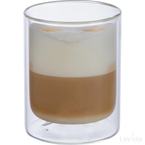 Dubbelwandig drinkglas 330 ml transparant
