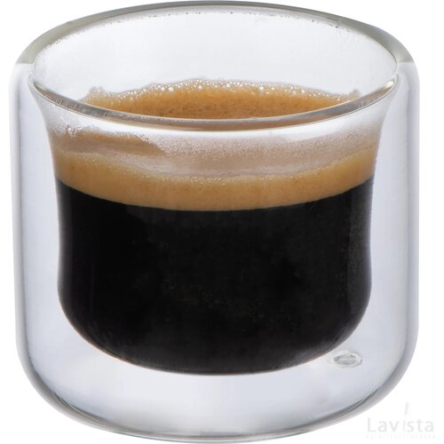 Dubbelwandig Espressoglas Transparant