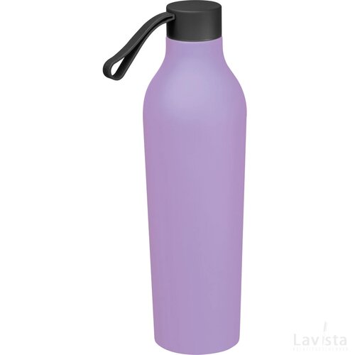 Drinkfles met rubberfinish, 750 ml roze