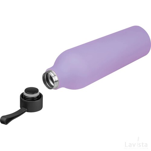 Drinkfles met rubberfinish, 750 ml roze