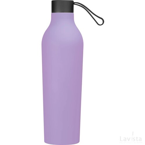 Drinkfles met rubberfinish, 750 ml roze