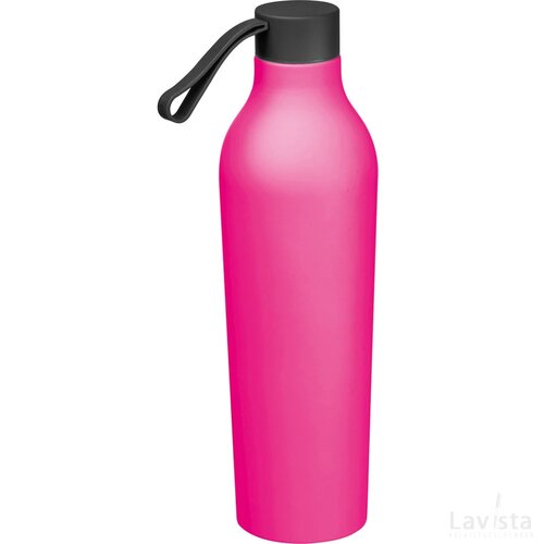 Drinkfles met rubberfinish, 750 ml paars