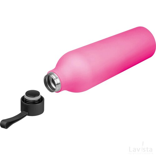 Drinkfles met rubberfinish, 750 ml paars
