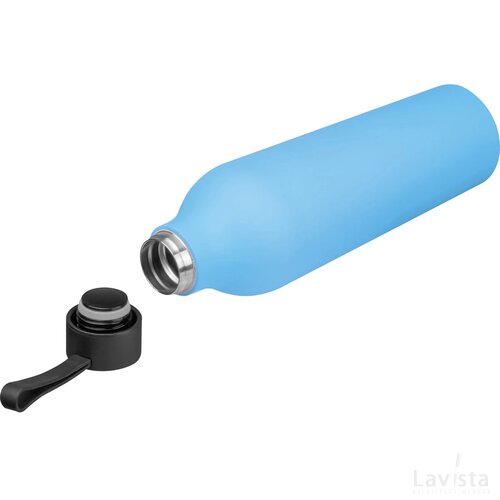 Drinkfles met rubberfinish, 750 ml lichtblauw