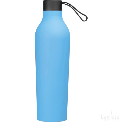 Drinkfles met rubberfinish, 750 ml lichtblauw