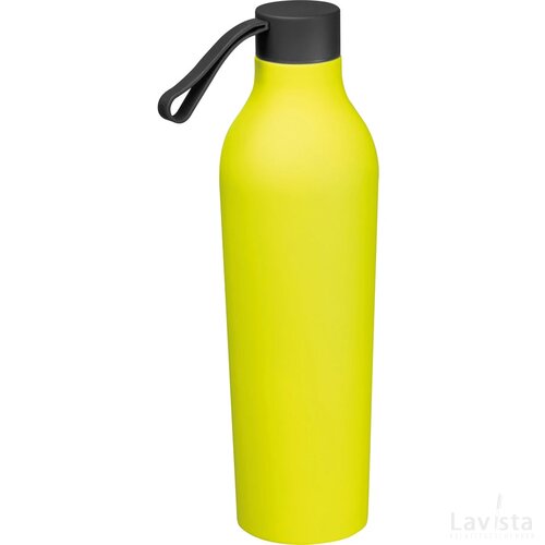Drinkfles met rubberfinish, 750 ml geel