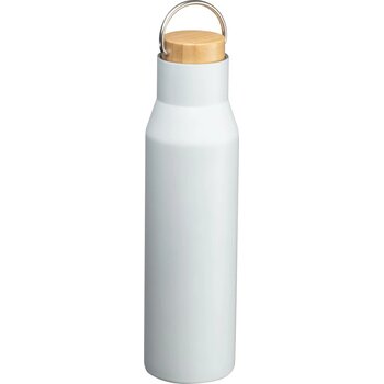 Drinkfles van gerecyceld RVS wit