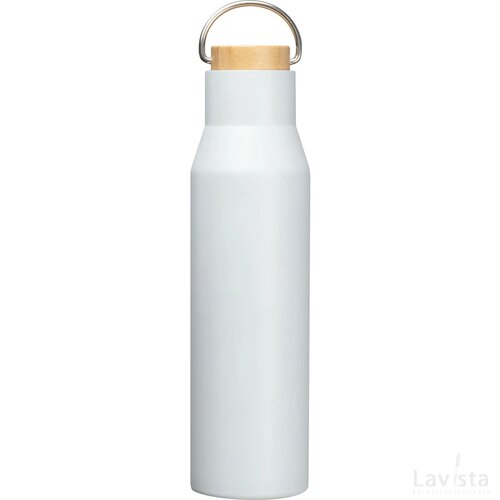 Drinkfles van gerecyceld RVS wit