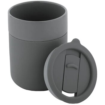 Keramische reisbeker (300 ml) Donkergrijs