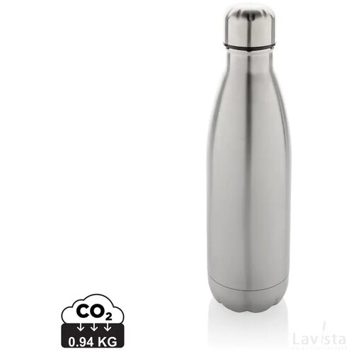 Eureka RCS-gecertificeerde gerecycled rvs enkelwandige fles zilver