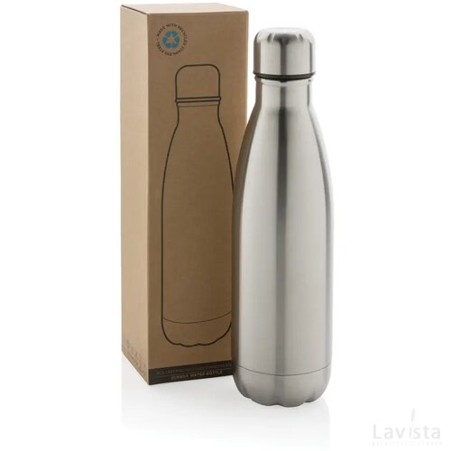 Eureka RCS-gecertificeerde gerecycled rvs enkelwandige fles zilver