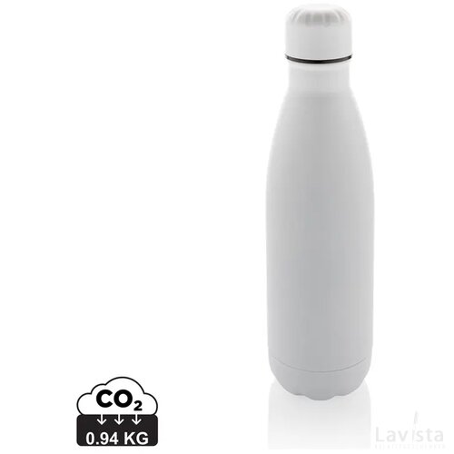 Eureka RCS-gecertificeerde gerecycled rvs enkelwandige fles wit