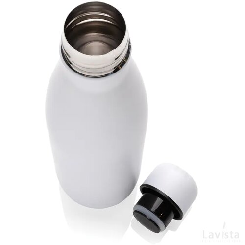 Eureka RCS-gecertificeerde gerecycled rvs enkelwandige fles wit