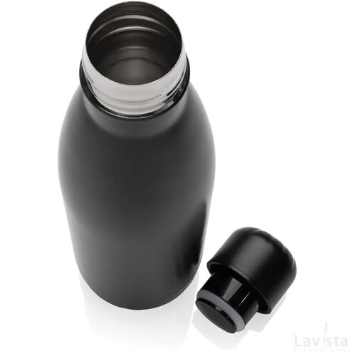 Eureka RCS-gecertificeerde gerecycled rvs enkelwandige fles zwart