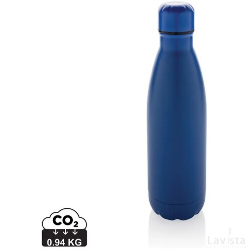 Eureka RCS-gecertificeerde gerecycled rvs enkelwandige fles blauw