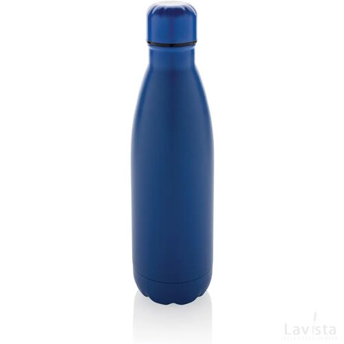 Eureka RCS-gecertificeerde gerecycled rvs enkelwandige fles blauw