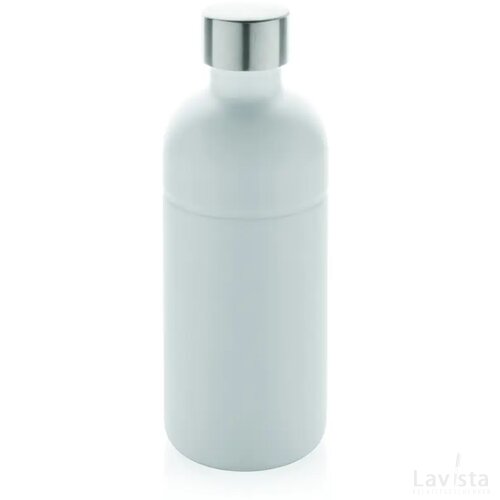 Soda RCS gecertificeerde gerecycled rvs drinkfles wit