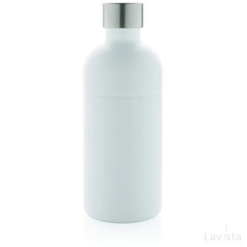 Soda RCS gecertificeerde gerecycled rvs drinkfles wit