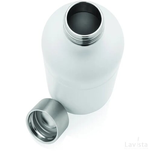 Soda RCS gecertificeerde gerecycled rvs drinkfles wit