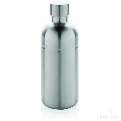 Soda RCS gecertificeerde gerecycled rvs drinkfles zilver