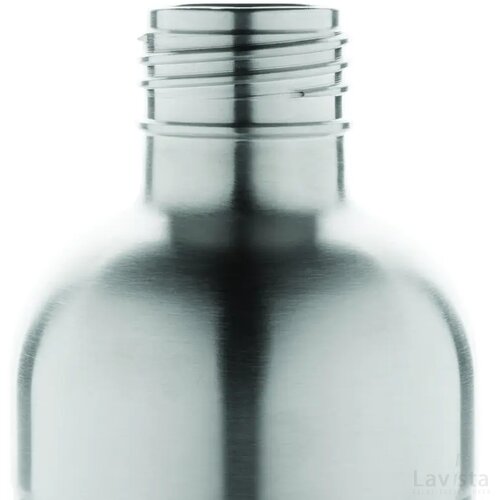 Soda RCS gecertificeerde gerecycled rvs drinkfles zilver