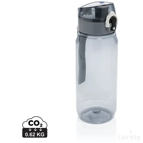 Yide RCS Gerecyclede PET lekvrije afsluitbare fles 600ml zwart