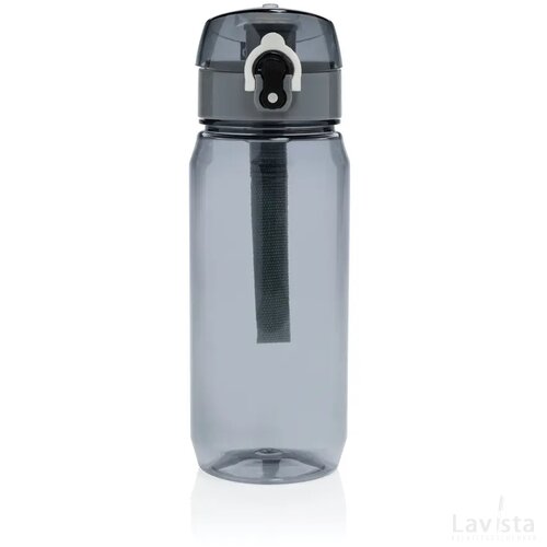 Yide RCS Gerecyclede PET lekvrije afsluitbare fles 600ml zwart