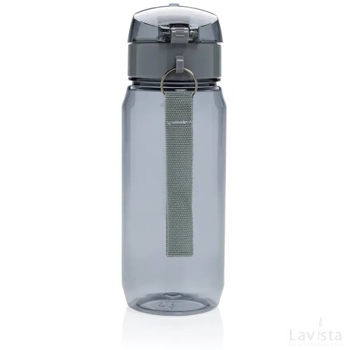 Yide RCS Gerecyclede PET lekvrije afsluitbare fles 600ml zwart