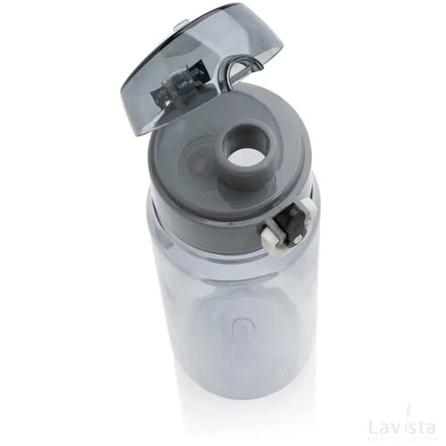 Yide RCS Gerecyclede PET lekvrije afsluitbare fles 600ml zwart