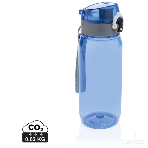 Yide RCS Gerecyclede PET lekvrije afsluitbare fles 600ml blauw