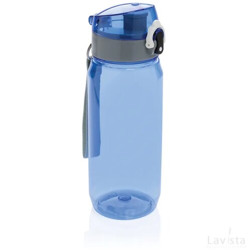 Yide RCS Gerecyclede PET lekvrije afsluitbare fles 600ml blauw