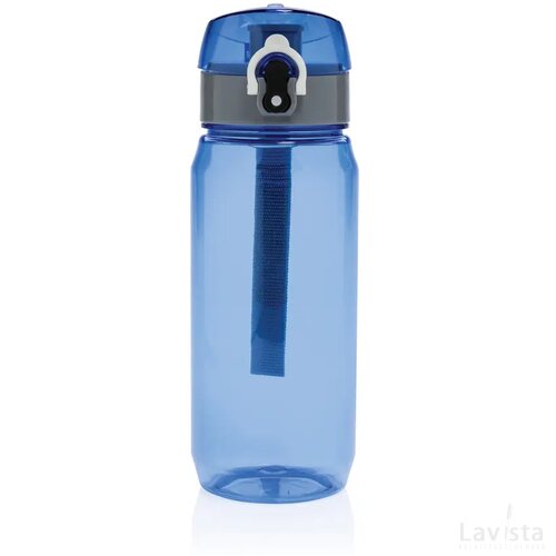 Yide RCS Gerecyclede PET lekvrije afsluitbare fles 600ml blauw