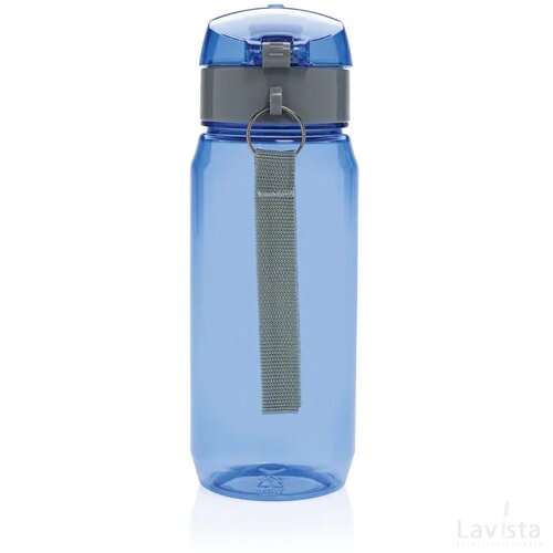Yide RCS Gerecyclede PET lekvrije afsluitbare fles 600ml blauw