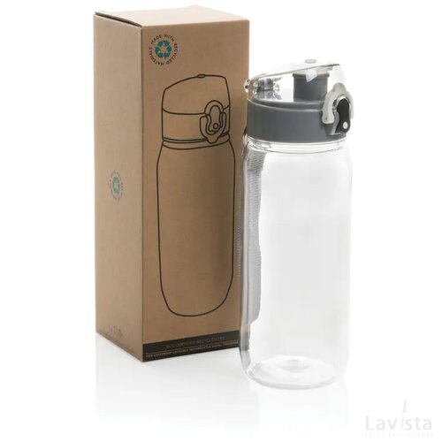 Yide RCS Gerecyclede PET lekvrije afsluitbare fles 600ml transparant