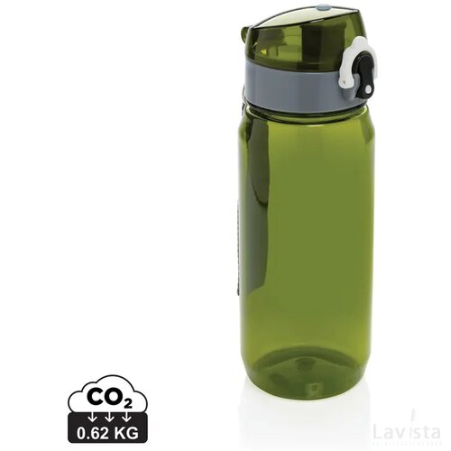 Yide RCS Gerecyclede PET lekvrije afsluitbare fles 600ml groen