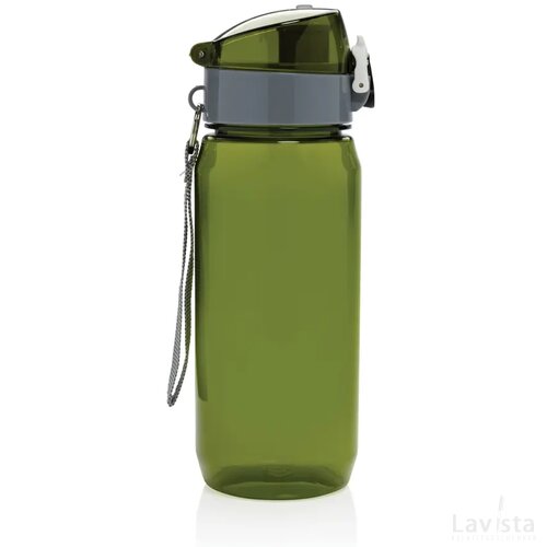 Yide RCS Gerecyclede PET lekvrije afsluitbare fles 600ml groen