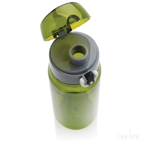 Yide RCS Gerecyclede PET lekvrije afsluitbare fles 600ml groen