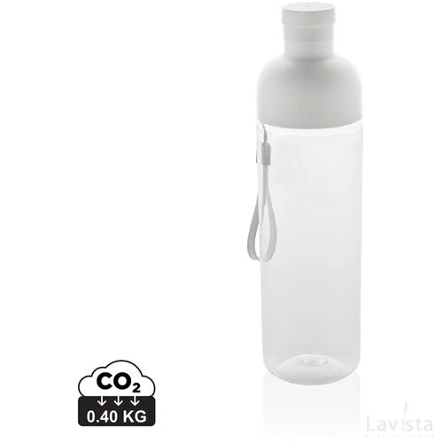 Impact RCS gerecyclede PET lekvrije waterfles 600 ml wit