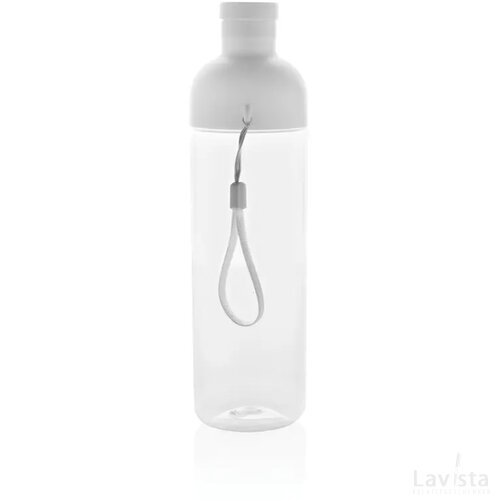 Impact RCS gerecyclede PET lekvrije waterfles 600 ml wit