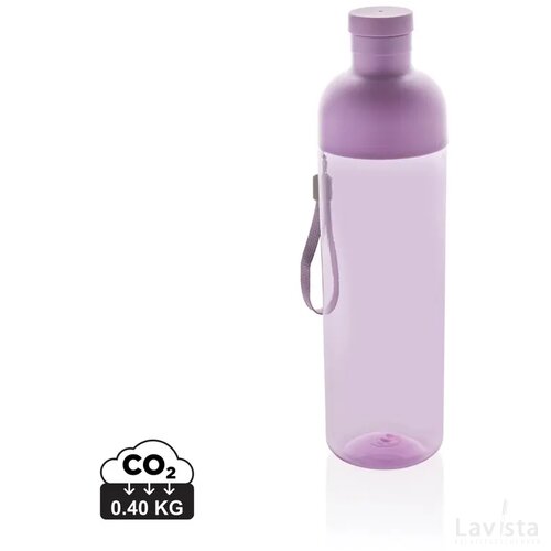 Impact RCS gerecyclede PET lekvrije waterfles 600 ml paars