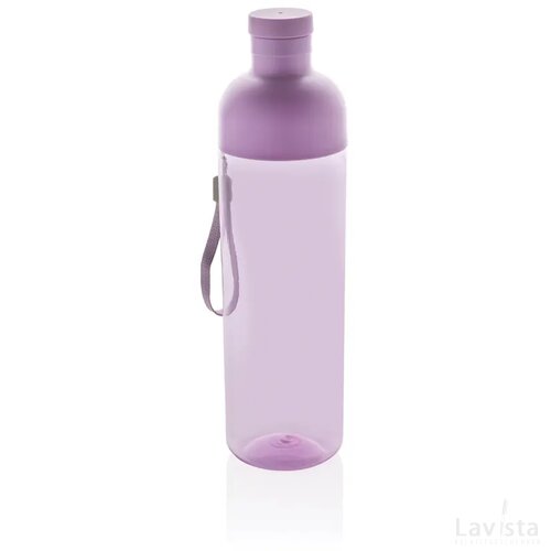Impact RCS gerecyclede PET lekvrije waterfles 600 ml paars