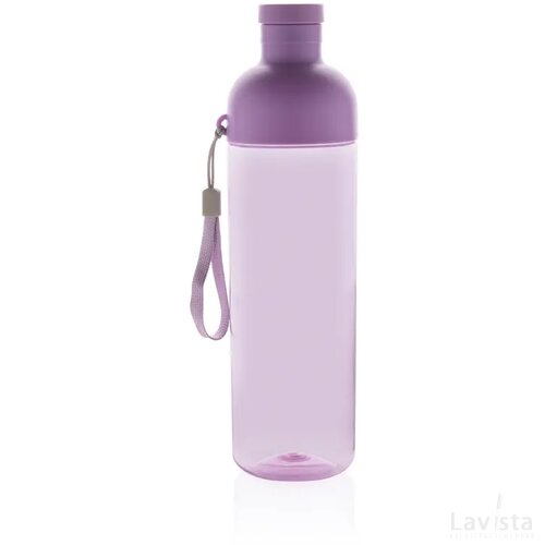 Impact RCS gerecyclede PET lekvrije waterfles 600 ml paars