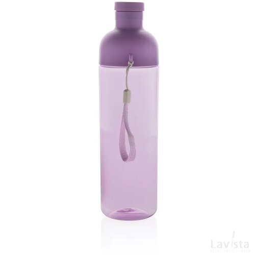 Impact RCS gerecyclede PET lekvrije waterfles 600 ml paars