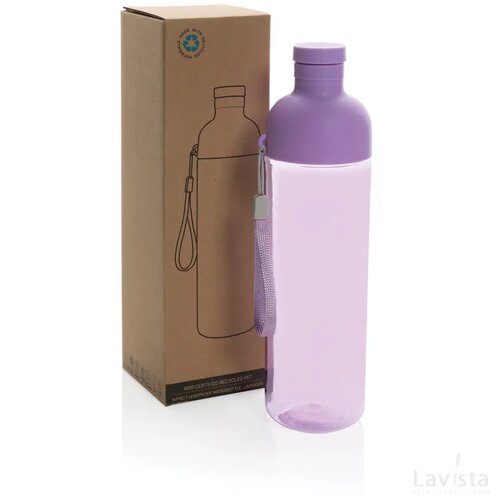 Impact RCS gerecyclede PET lekvrije waterfles 600 ml paars