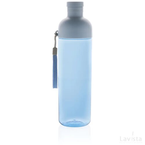 Impact RCS gerecyclede PET lekvrije waterfles 600 ml blauw
