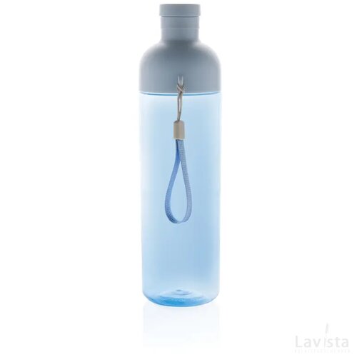 Impact RCS gerecyclede PET lekvrije waterfles 600 ml blauw