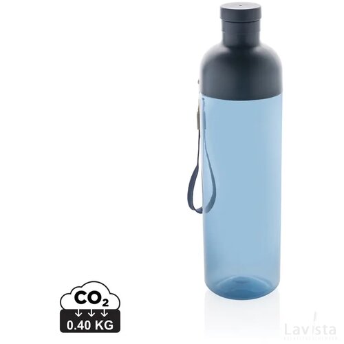 Impact RCS gerecyclede PET lekvrije waterfles 600 ml donkerblauw