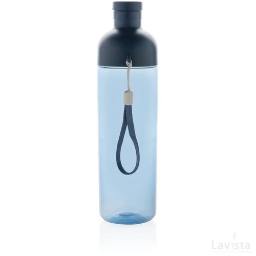 Impact RCS gerecyclede PET lekvrije waterfles 600 ml donkerblauw