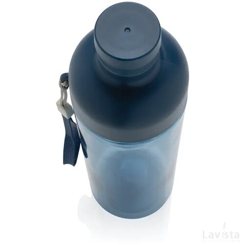 Impact RCS gerecyclede PET lekvrije waterfles 600 ml donkerblauw