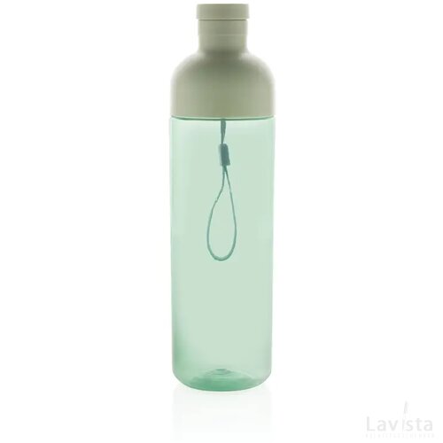 Impact RCS gerecyclede PET lekvrije waterfles 600 ml groen